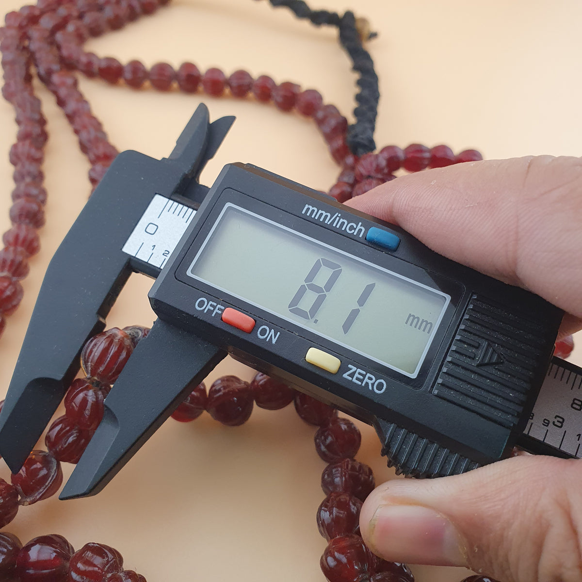 Collier Multirangs de Style Africain, Forme de Melon Marron Vintage, 45 cm