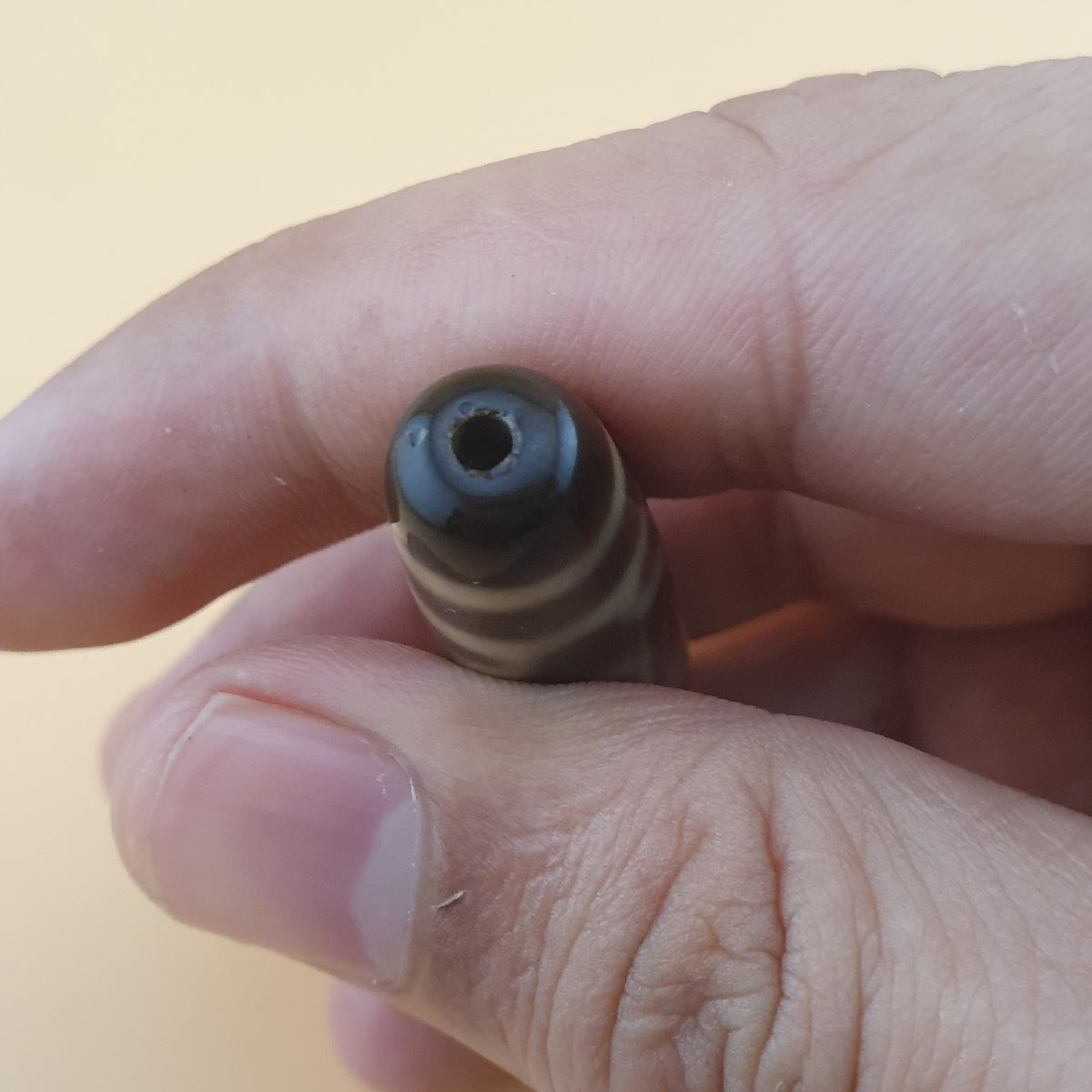 Vintage Himalayan Tibetan 4 Eyes Agate Dzi Bead Amulet