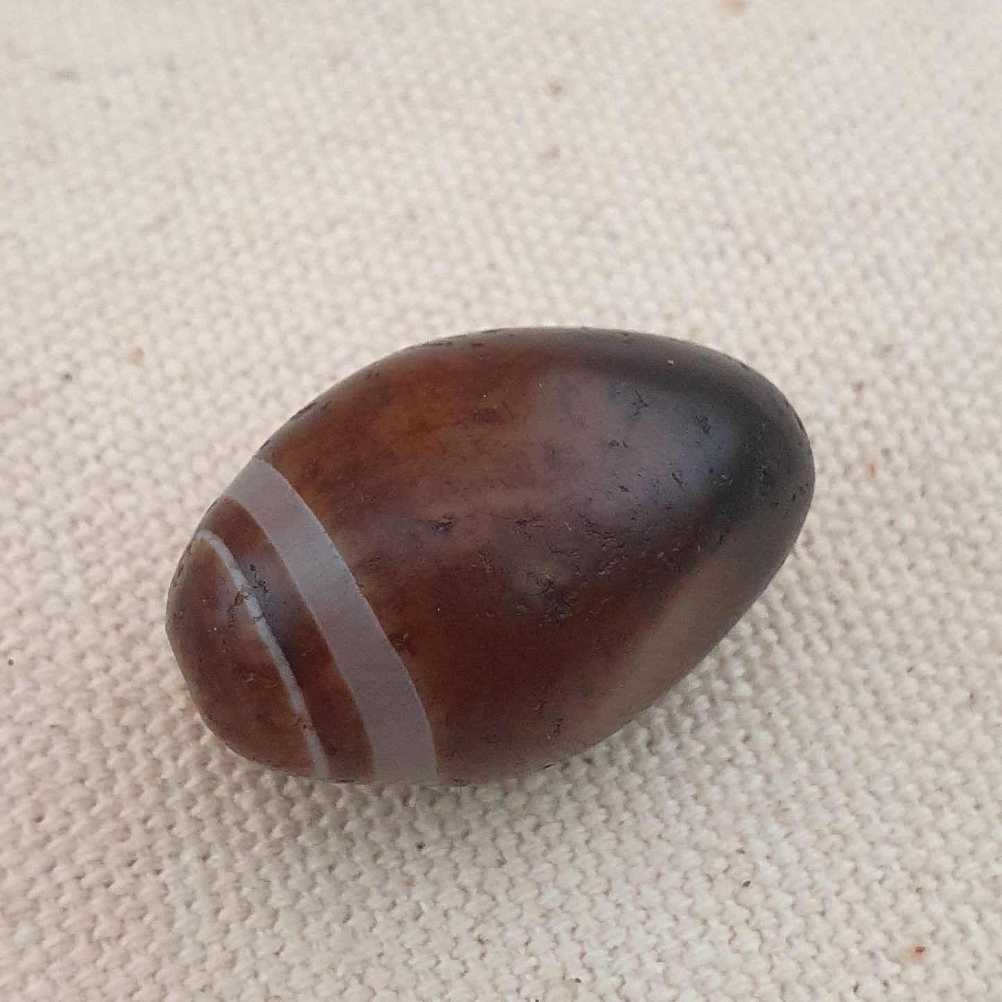 Vintage Suliemani Achat Anhänger: Augenstein Amulett Perle