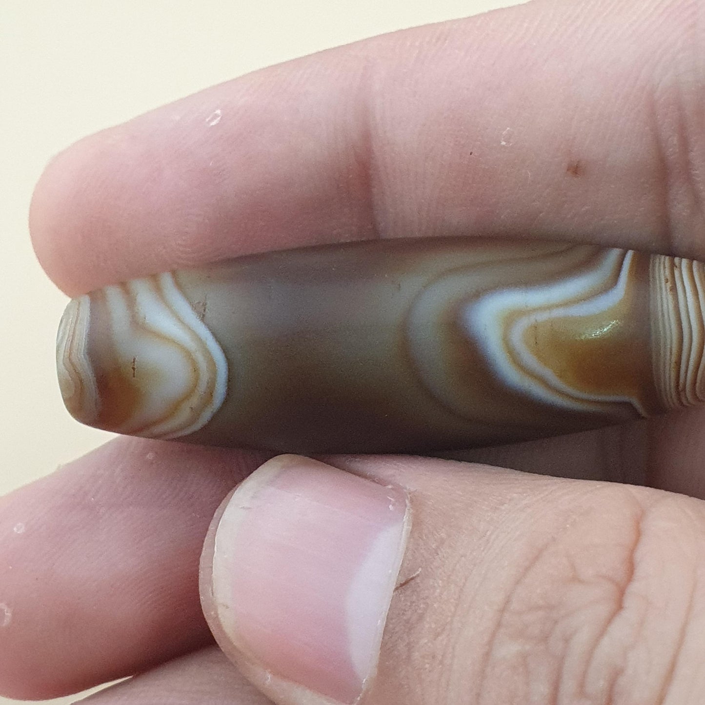 Vintage Natural Suliemani Yemeni Eye Agate Bead Amulet