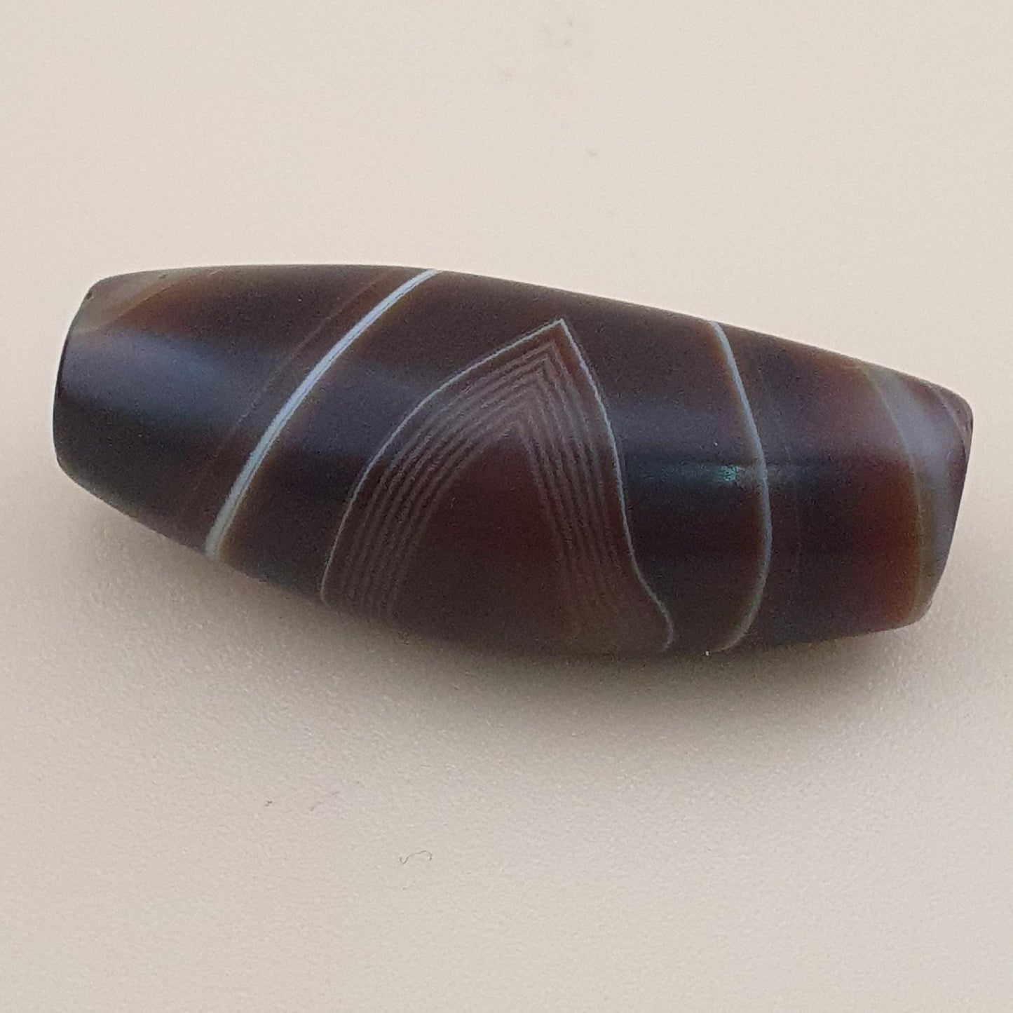 Vintage Suliemani Yemeni Natural Eye Agate Bead Amulet