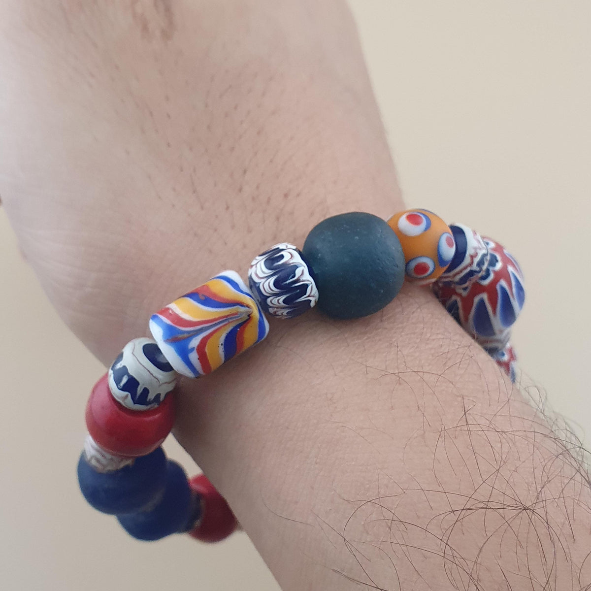 Armband aus Glasperlen im Vintage-Stil aus Venedig