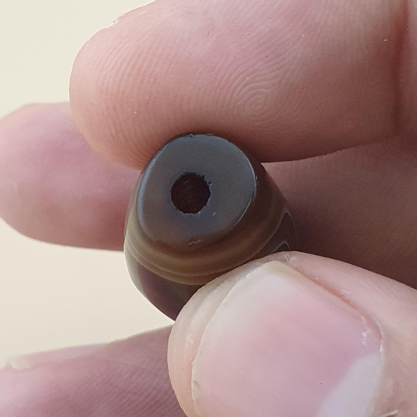 Vintage Natural Eye Suliemani Agate Bead Amulet