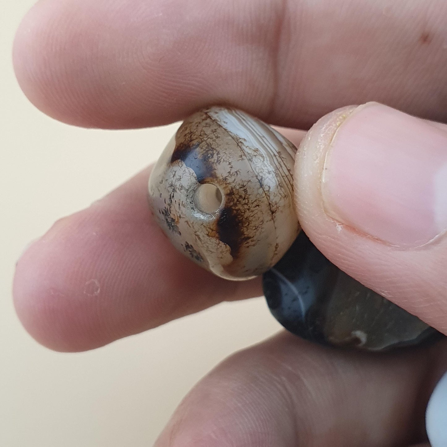 Vintage Suliemani Agate Natural Eyes Agate Bead Amulets