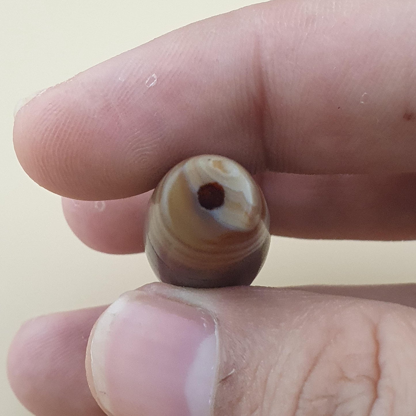 Vintage Natural Suliemani Yemeni Eye Agate Bead Amulet