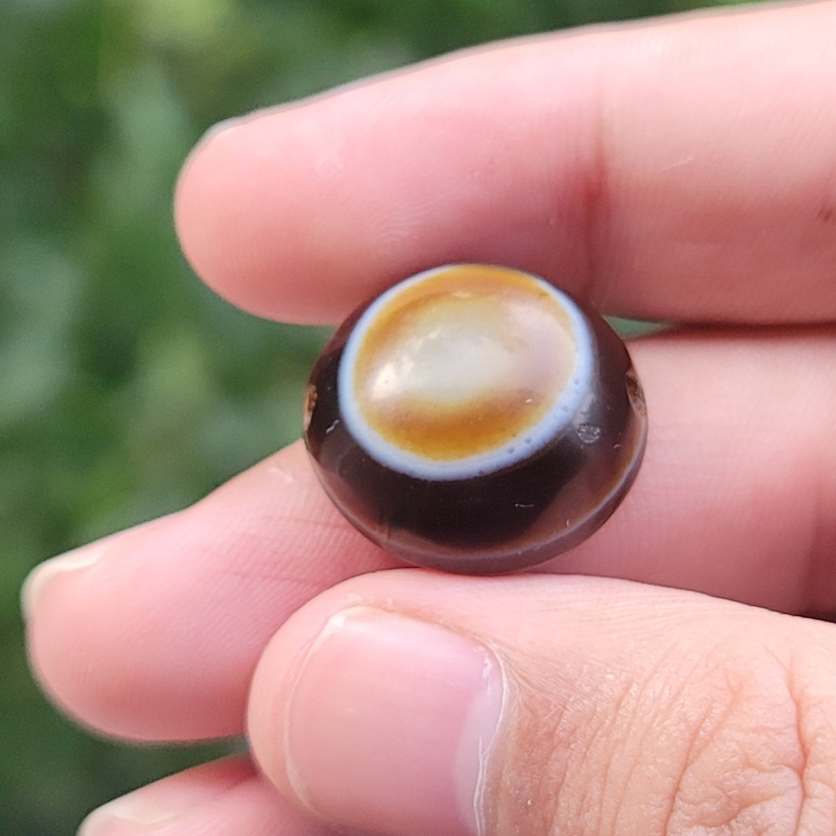 Vintage Lukmik Goat Eye Tibetan Agate Bead