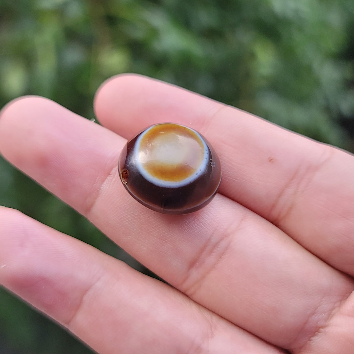 Vintage Lukmik Goat Eye Tibetan Agate Bead