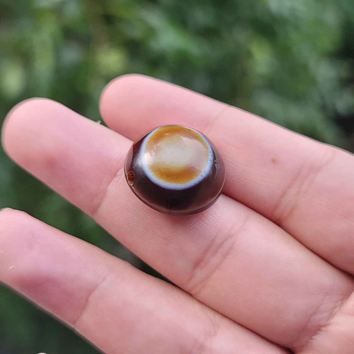 Vintage Lukmik Goat Eye Tibetan Agate Bead