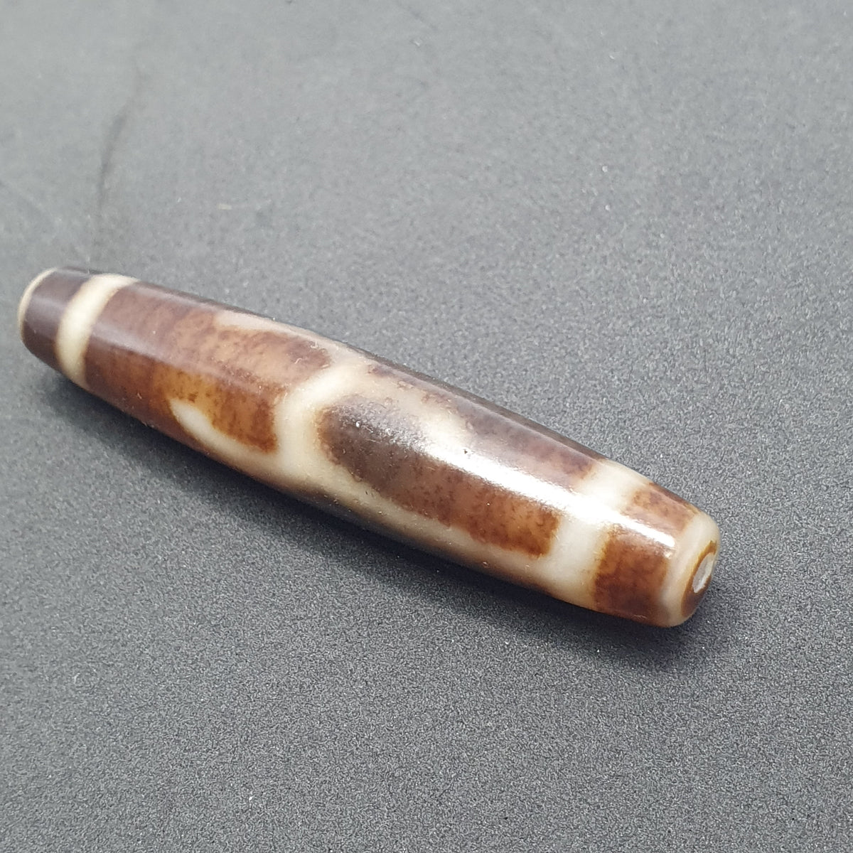 Vintage tibétain motif unique Agate Dzi Perle Amulette