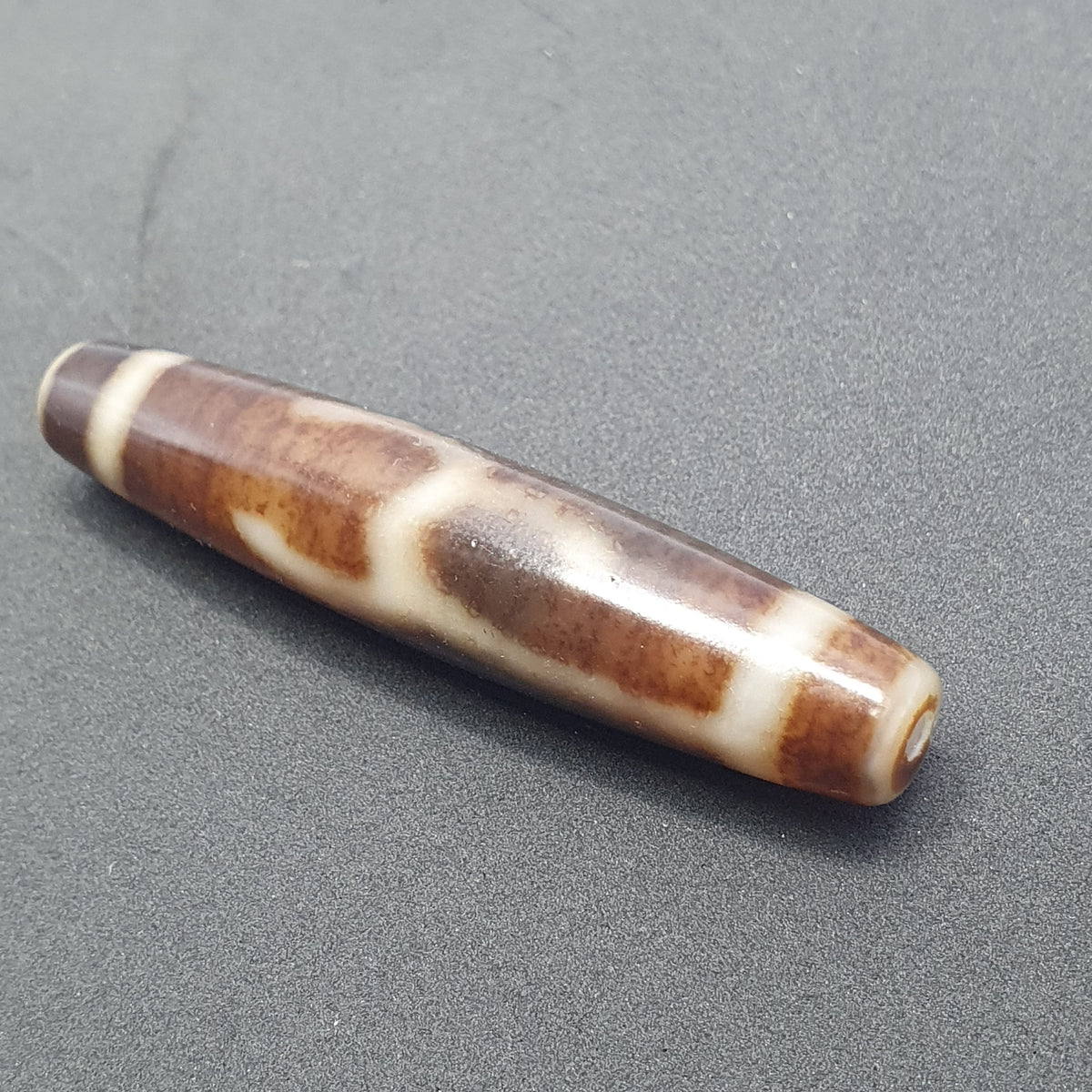 Vintage tibétain motif unique Agate Dzi Perle Amulette