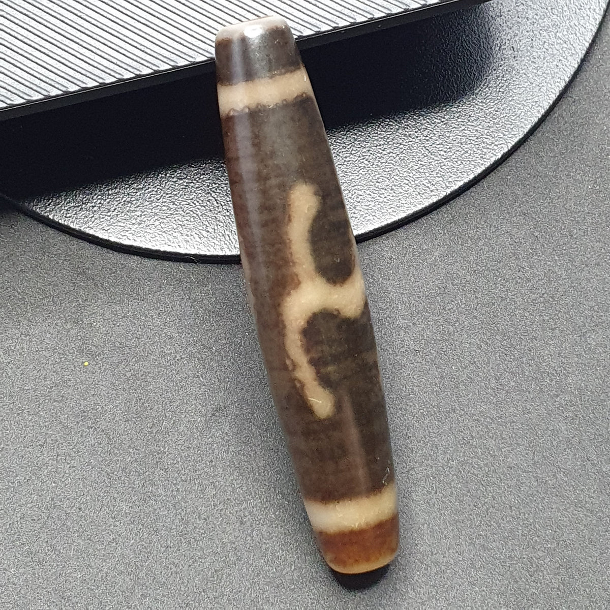 Vintage tibétain motif unique Agate Dzi Perle Amulette
