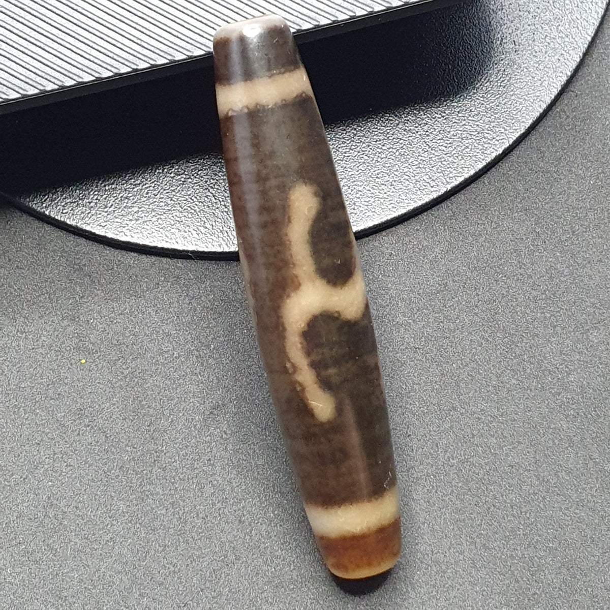 Vintage tibétain motif unique Agate Dzi Perle Amulette