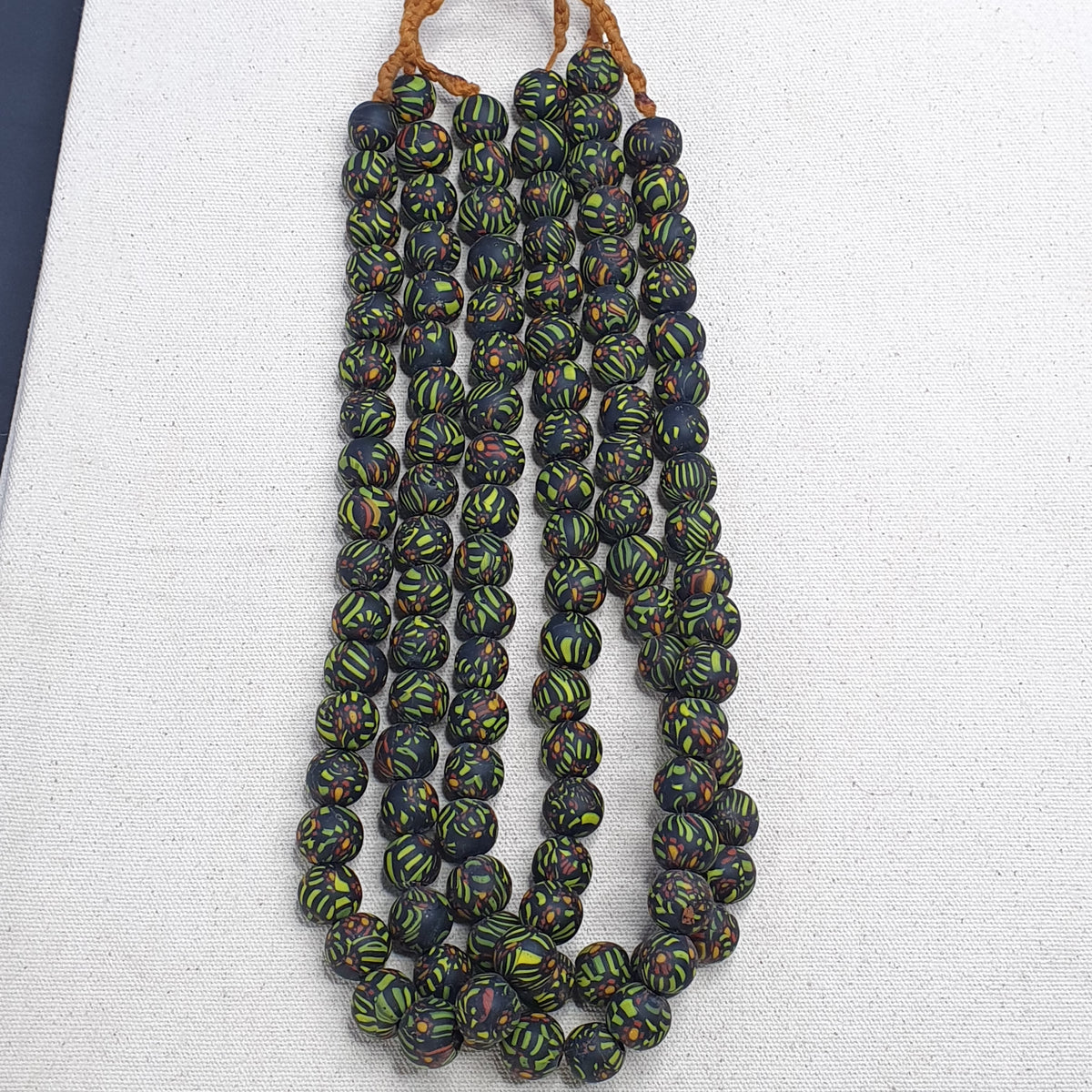 Vintage Bohemian Gabri Style Necklace Authentic African Glass Beads