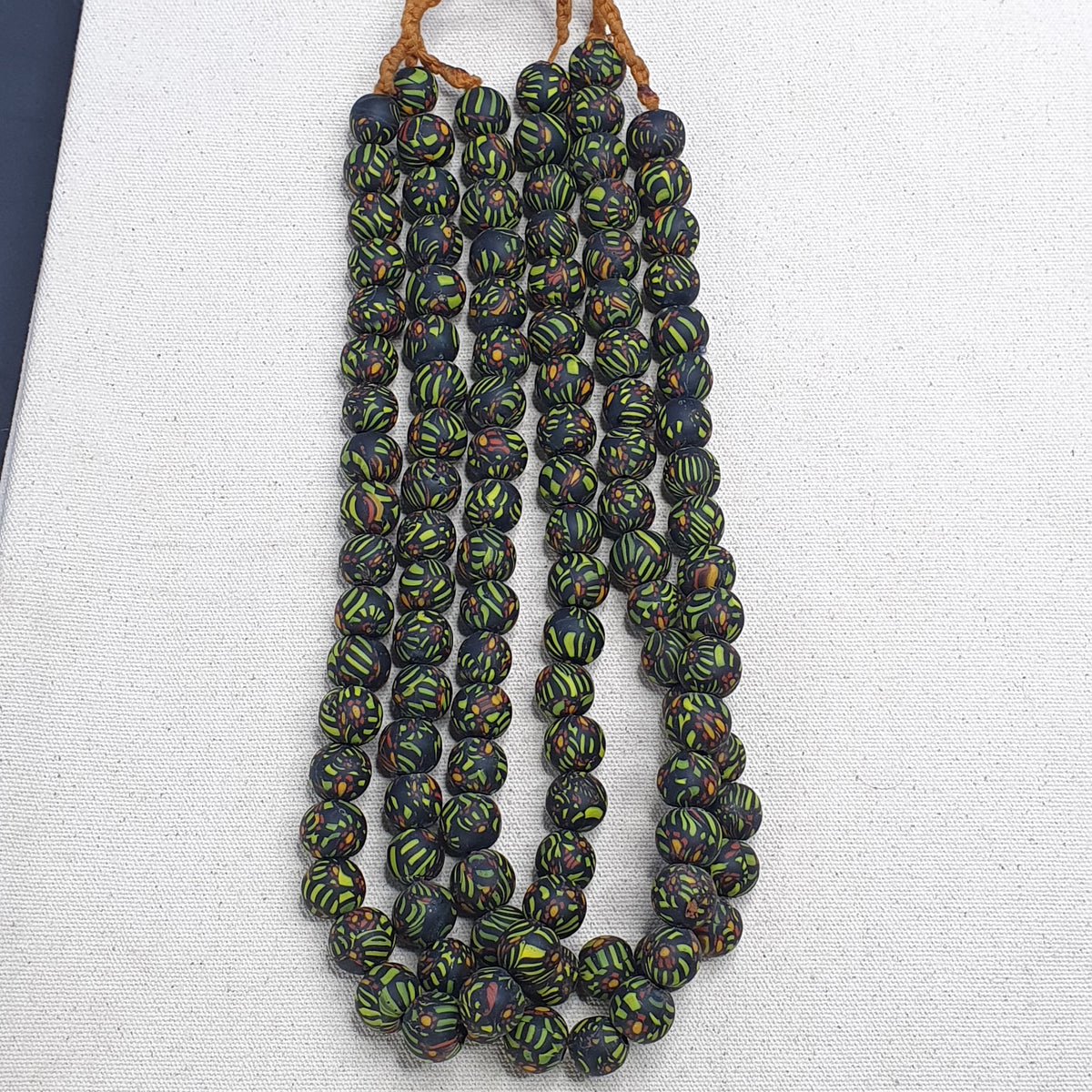 Vintage Bohemian Gabri Style Necklace Authentic African Glass Beads