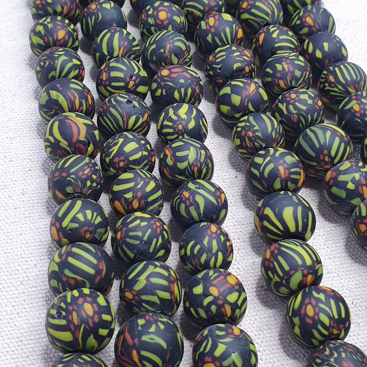 Vintage Bohemian Gabri Style Necklace Authentic African Glass Beads