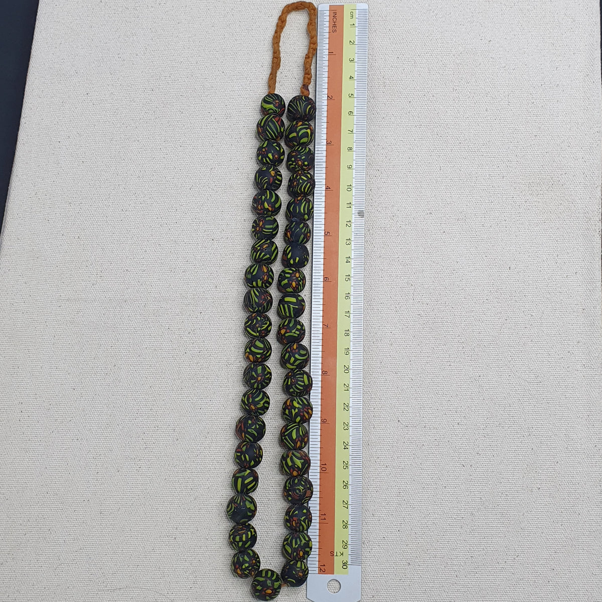 Vintage Bohemian Gabri Style Necklace Authentic African Glass Beads