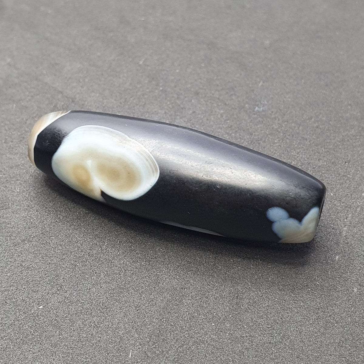 Amulette Perles d'Agate Suliemani à Motif Naturel Vintage