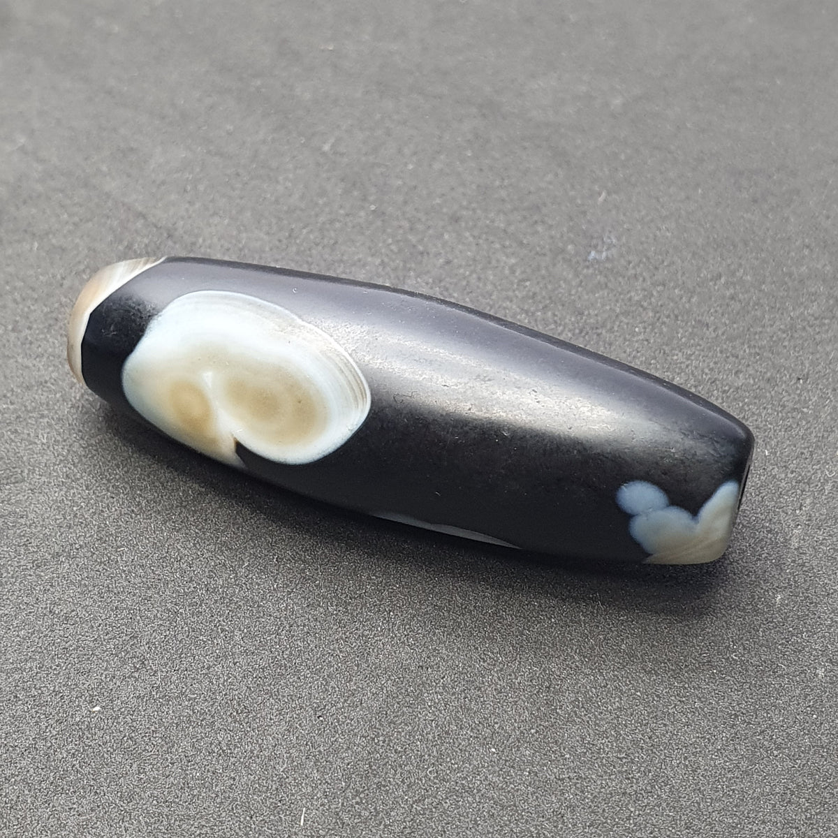 Amulette Perles d'Agate Suliemani à Motif Naturel Vintage