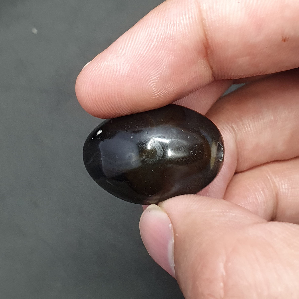 Magnifique perle d'agate naturelle œil de Suliemani
