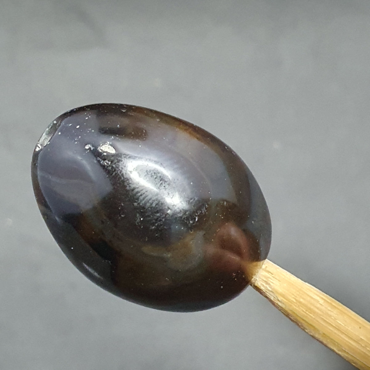Magnifique perle d'agate naturelle œil de Suliemani