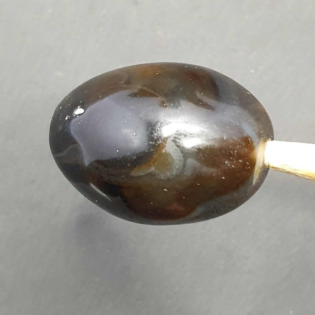 Magnifique perle d'agate naturelle œil de Suliemani