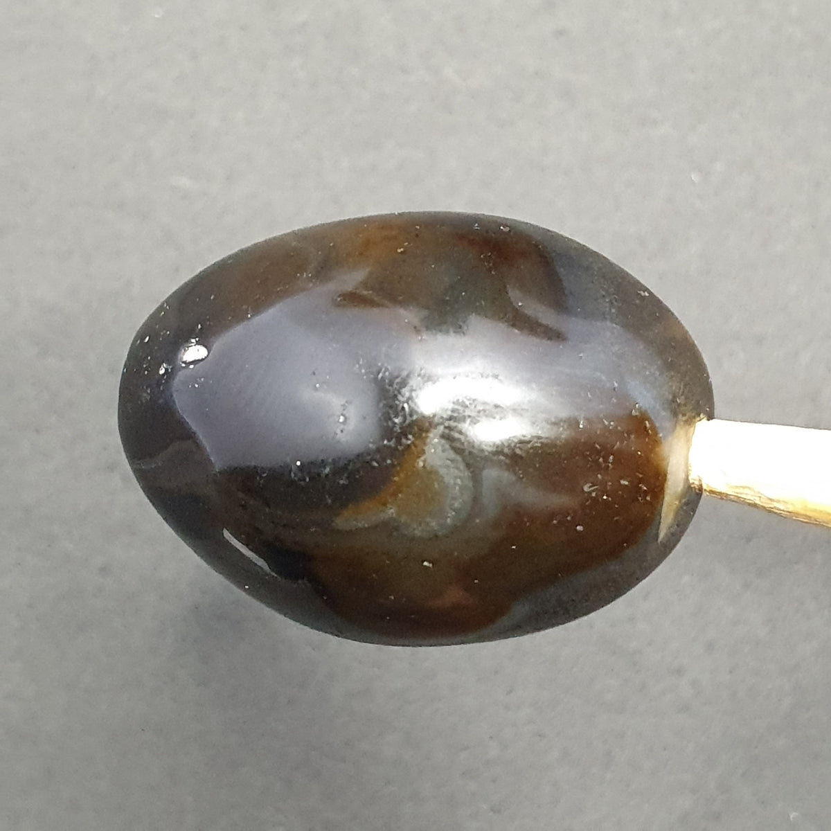 Magnifique perle d'agate naturelle œil de Suliemani
