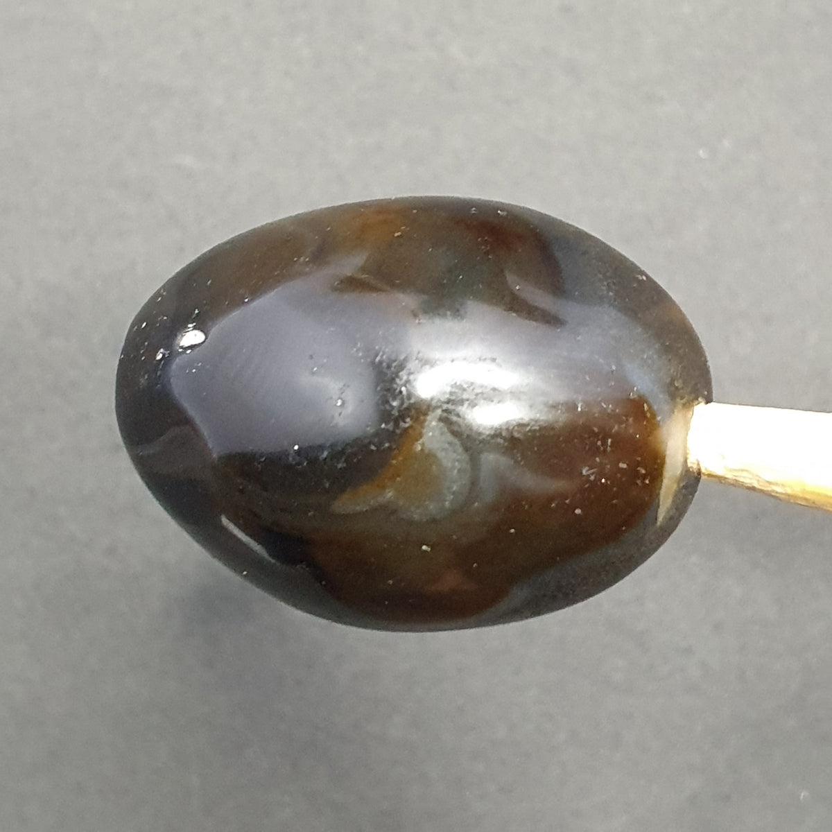 Magnifique perle d'agate naturelle œil de Suliemani