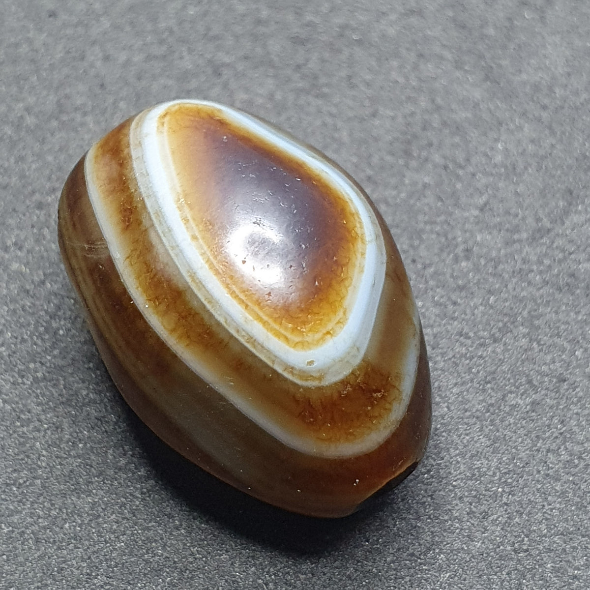 Amulette vintage en perles d'agate oculaire naturelle Suliemani