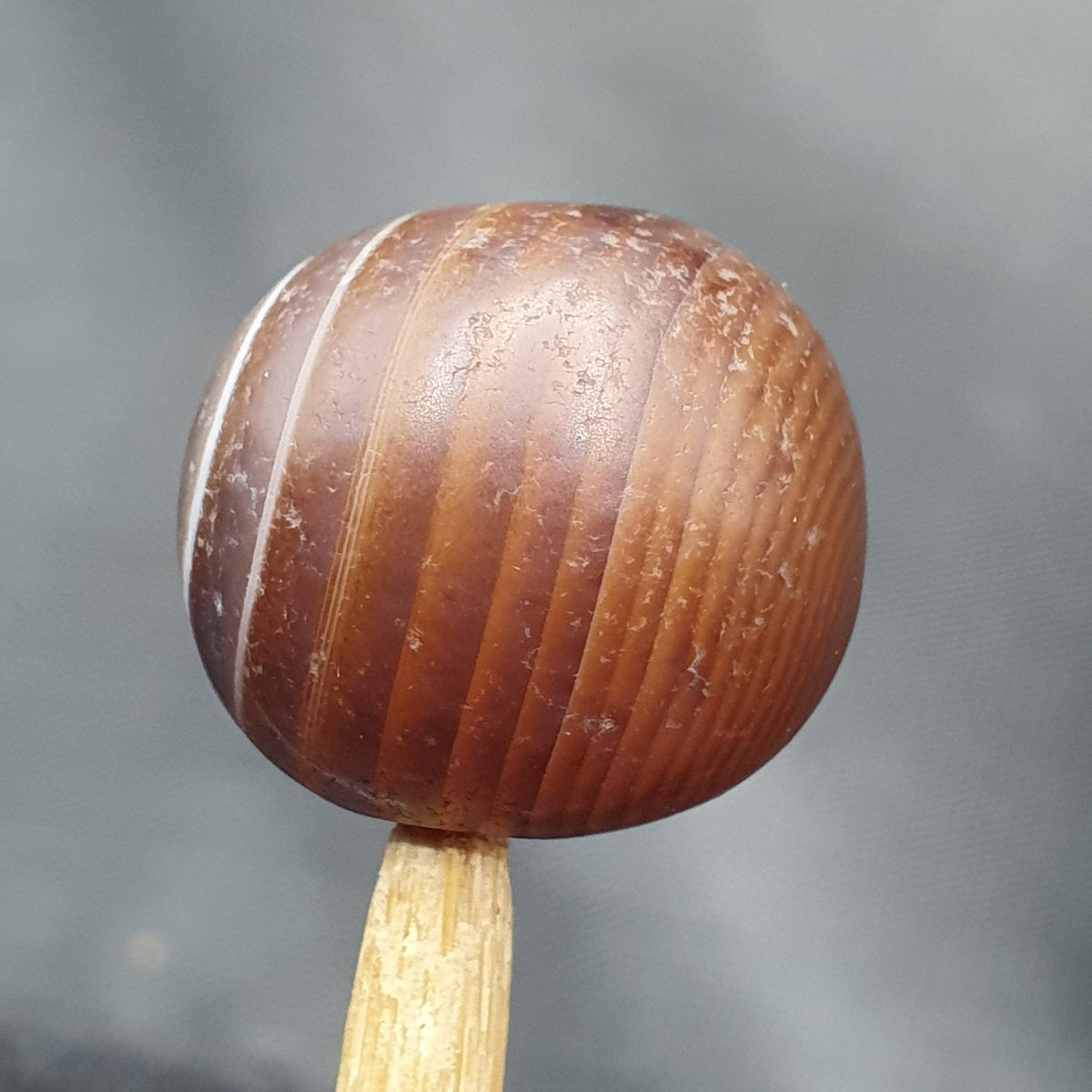Lot de 2 perles vintage Agate œil Suliemani de l'Himalaya