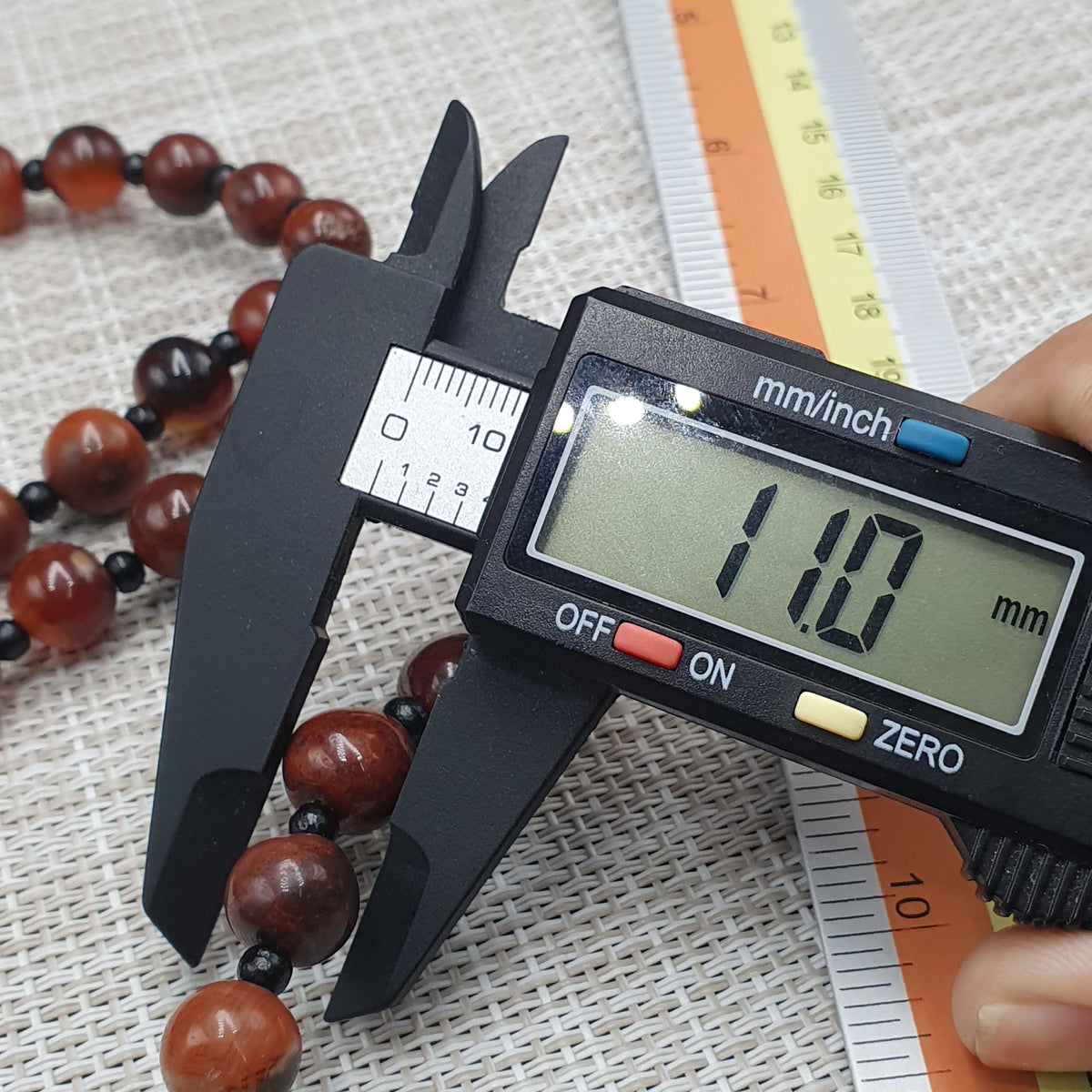 Collier de perles antiques en agate Suliemani naturelle et en agate Cornaline