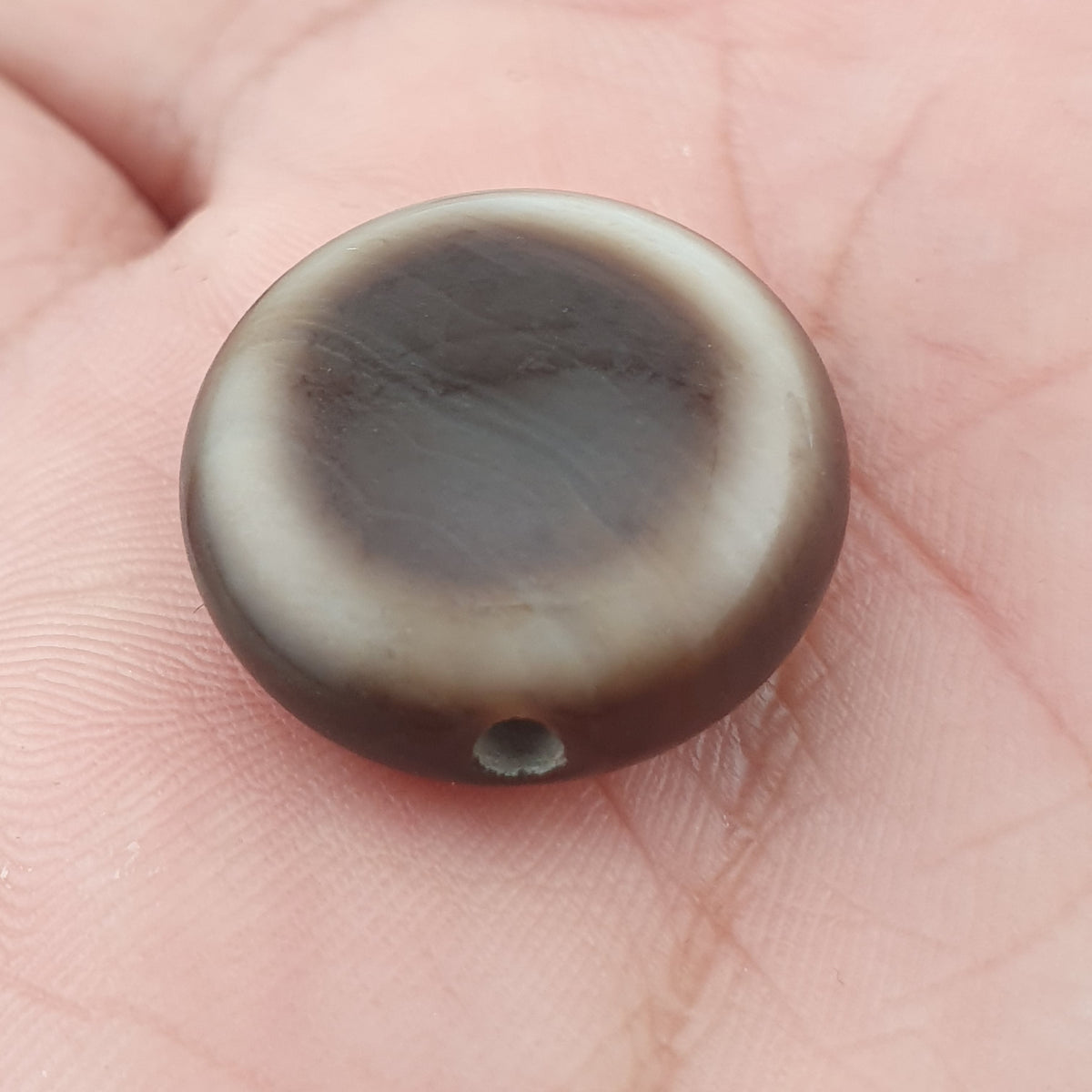 Vintage Lukmik Goat Eye Tibetan Agate Bead Amulet