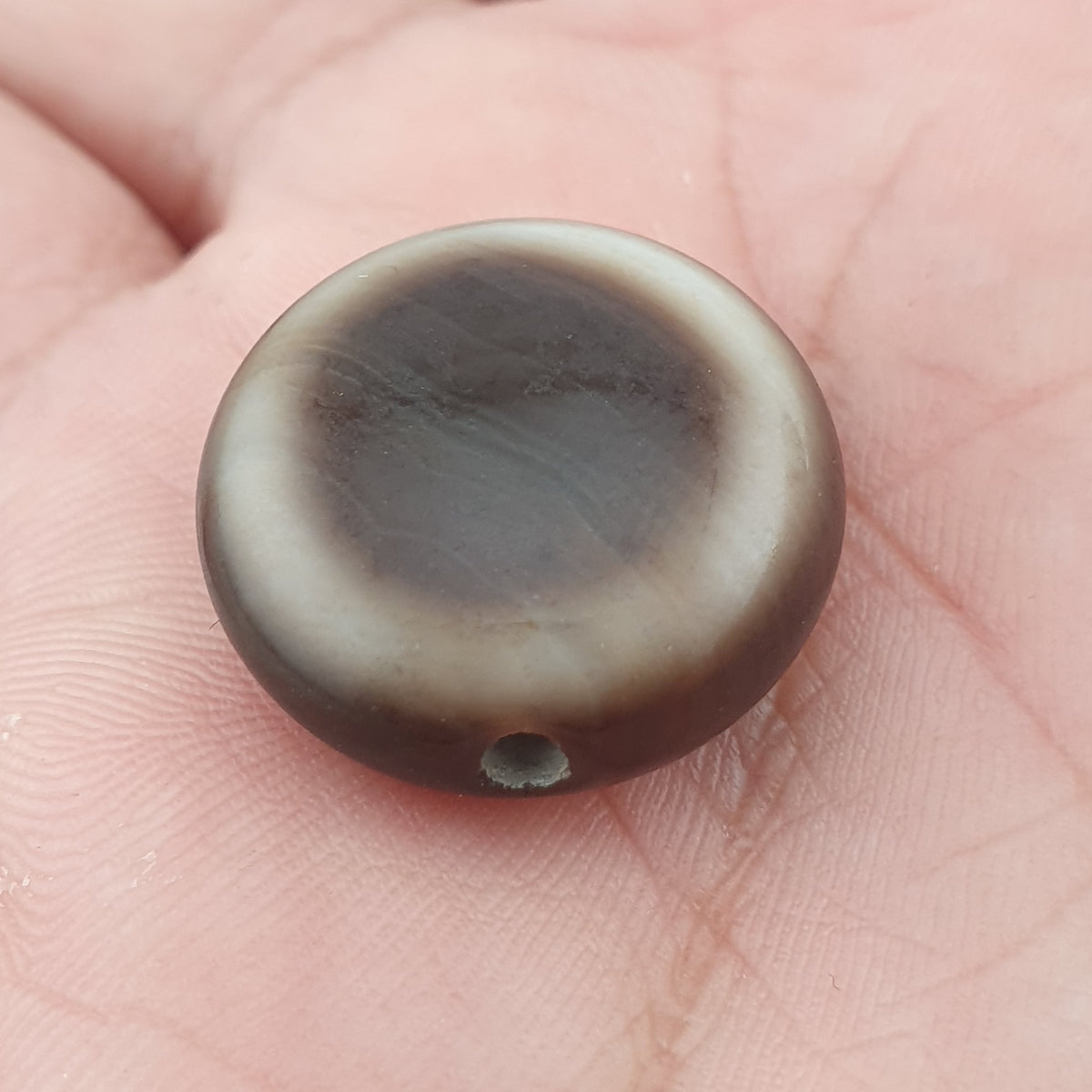 Vintage Lukmik Goat Eye Tibetan Agate Bead Amulet