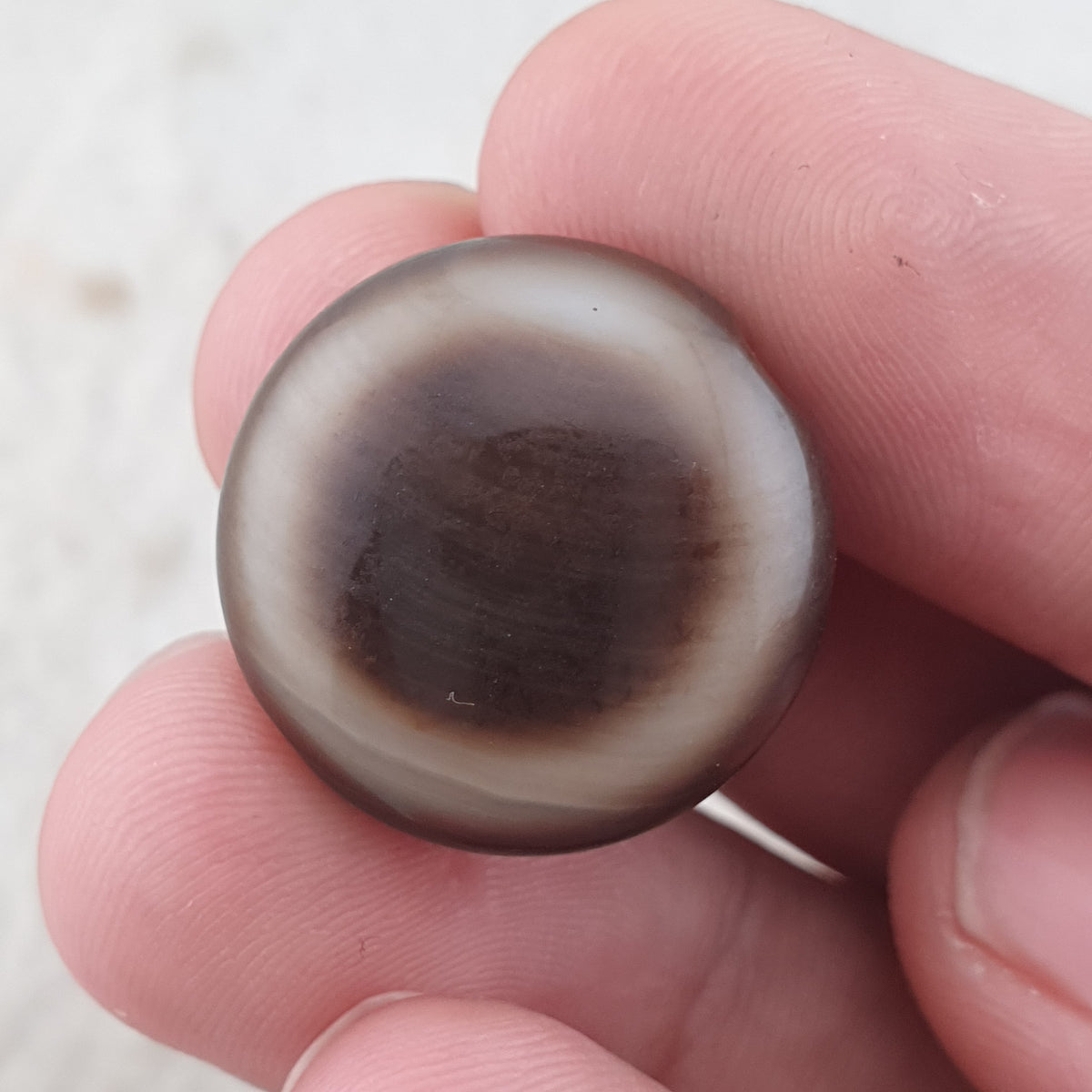 Vintage Lukmik Goat Eye Tibetan Agate Bead Amulet