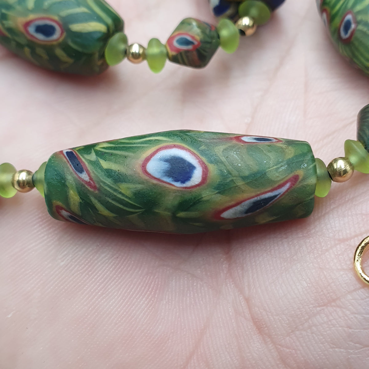 Collier Perles de Verre Gabri Eyes d'Inspiration Vénitienne Vintage