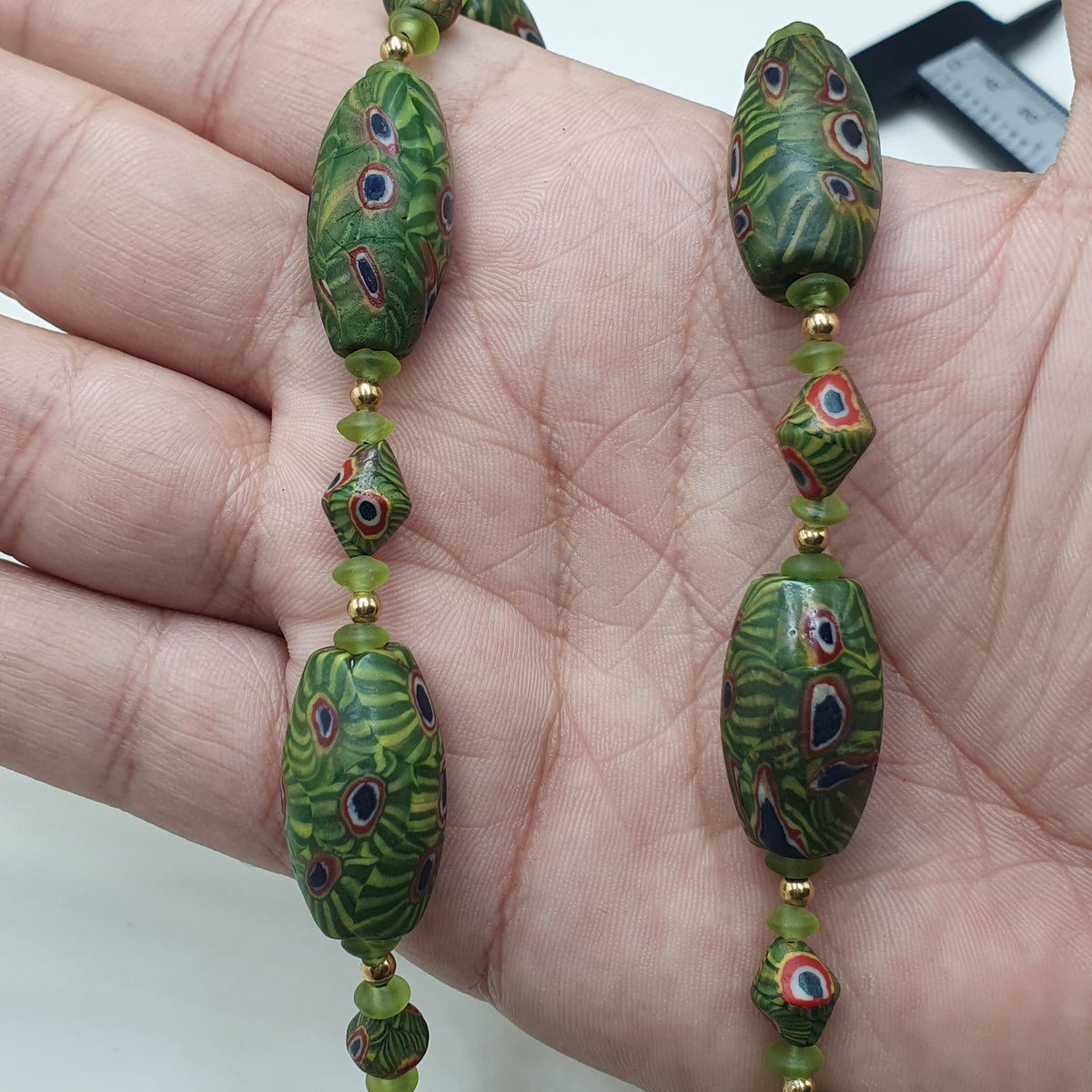 Collier Perles de Verre Gabri Eyes d'Inspiration Vénitienne Vintage