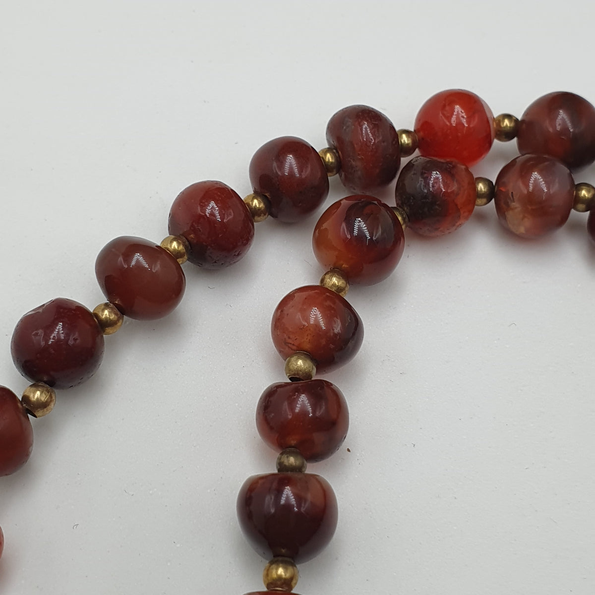 Pendentif Collier Vintage en Agate Cornaline avec Motif Naturel Agate Souleimani