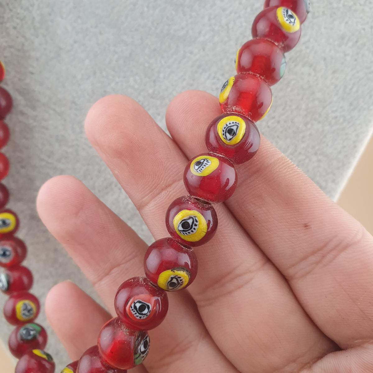 Fil de perles africaines anciennes : Fabrication de bijoux bohèmes (22 pouces)
