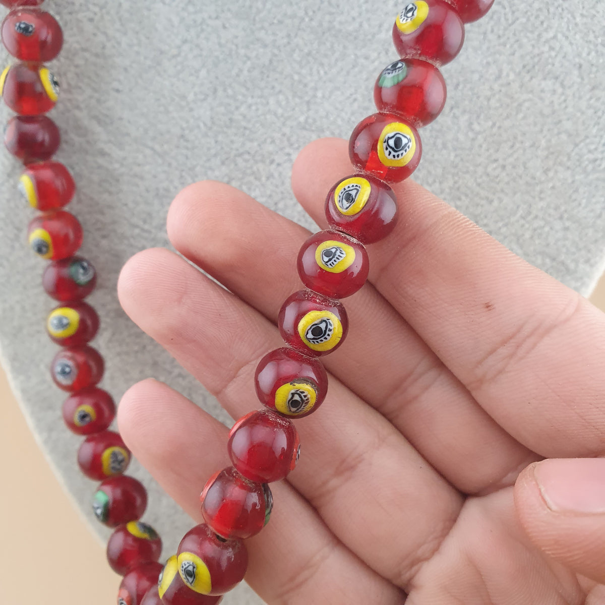 Fil de perles africaines anciennes : Fabrication de bijoux bohèmes (22 pouces)