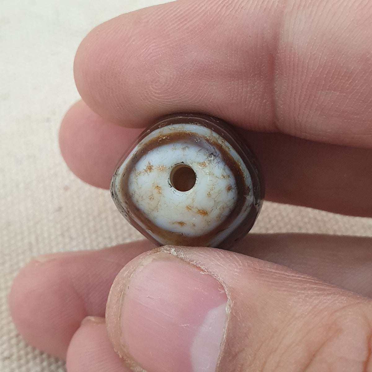 Vintage Natur Auge Suliemani Achat Perlen Amulett