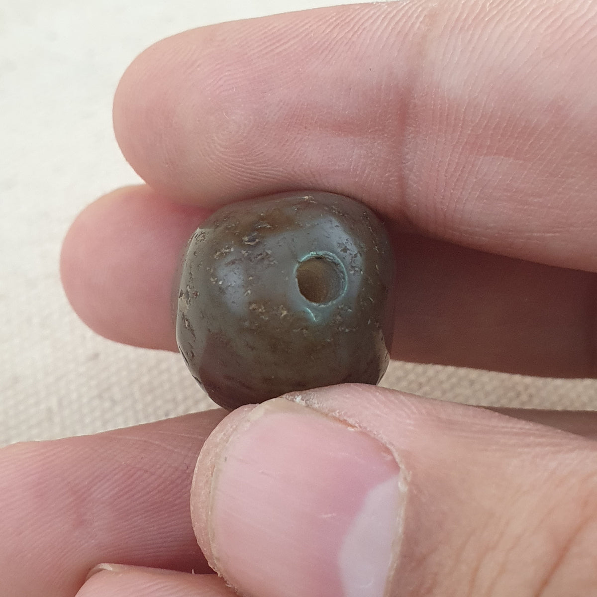 Vintage Natur Auge Suliemani Achat Perlen Amulett