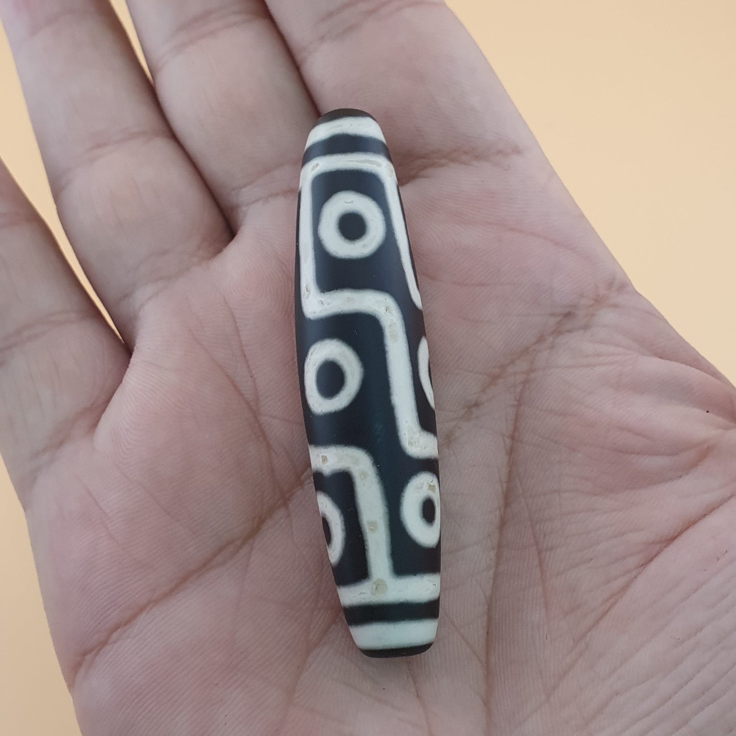 Vintage Himalaya Tibet 9 Augen Achat Dzi Perlen Amulett