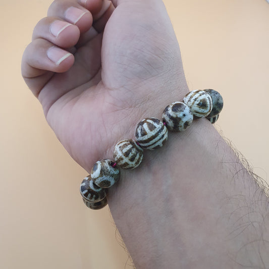 Antikes burmesisches Pumtek-Pyu-Perlenarmband