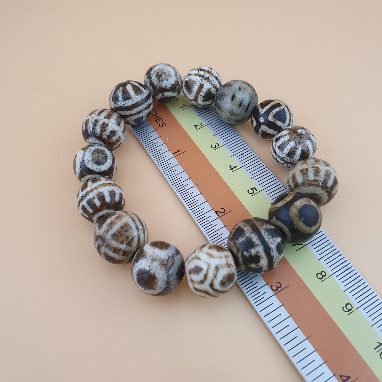 Antikes burmesisches Pumtek-Pyu-Perlenarmband