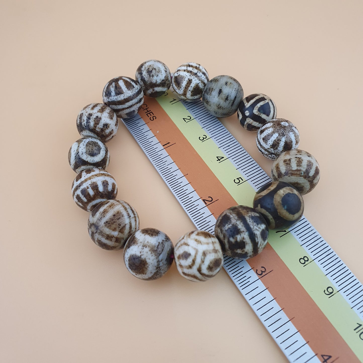 Antikes burmesisches Pumtek-Pyu-Perlenarmband