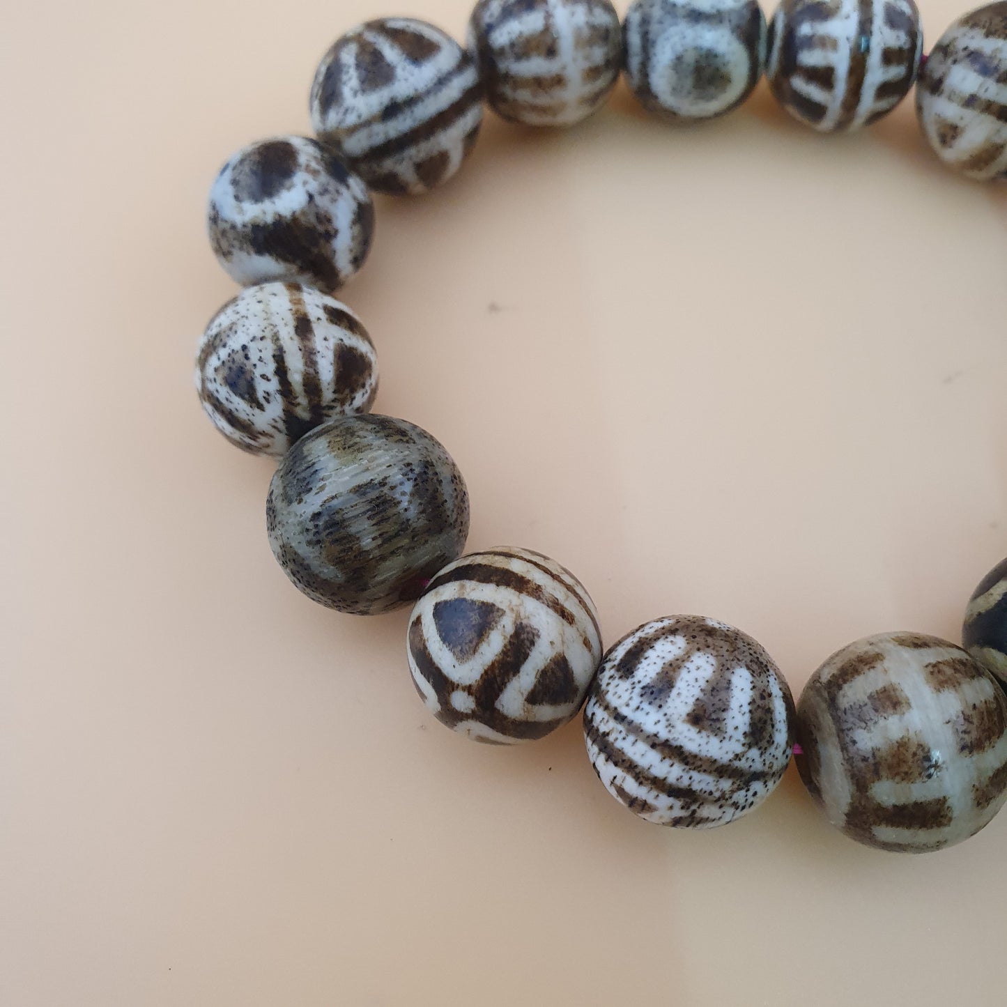 Antikes burmesisches Pumtek-Pyu-Perlenarmband