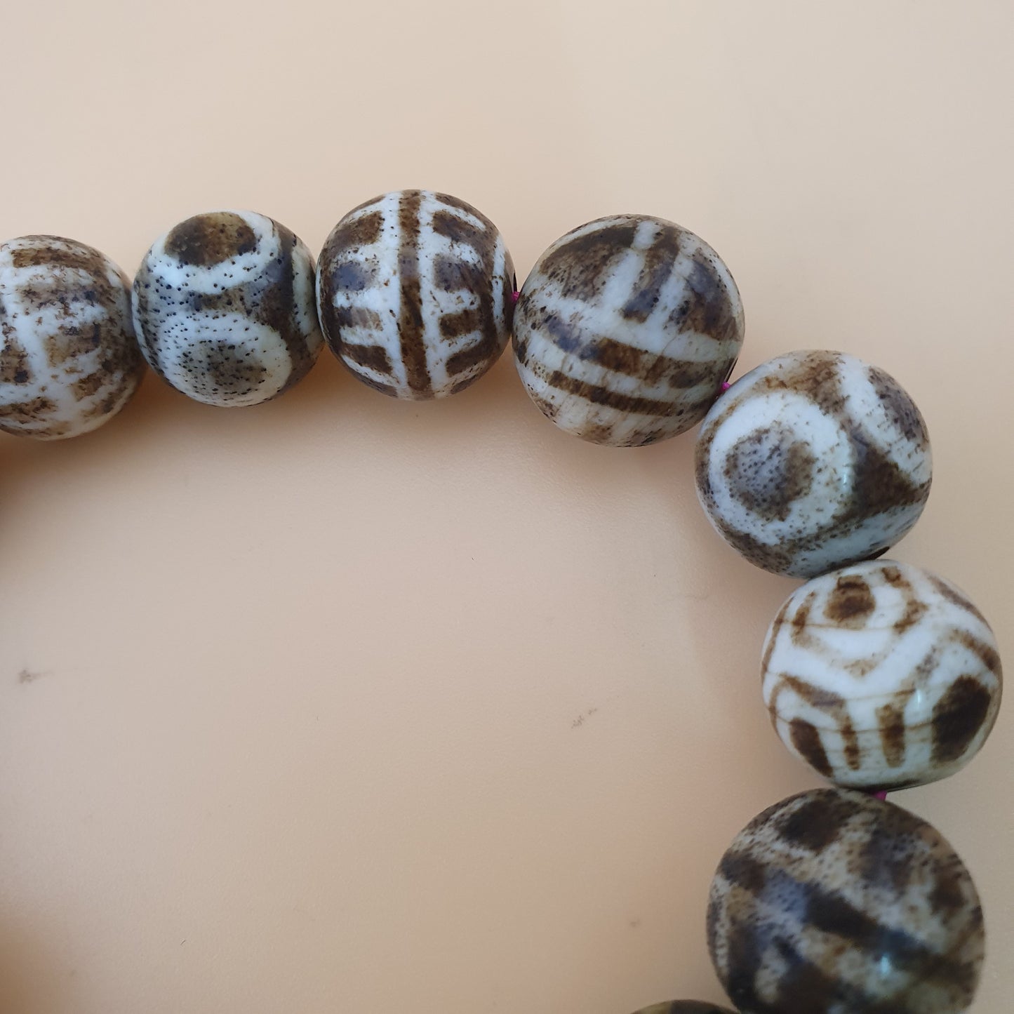 Antikes burmesisches Pumtek-Pyu-Perlenarmband