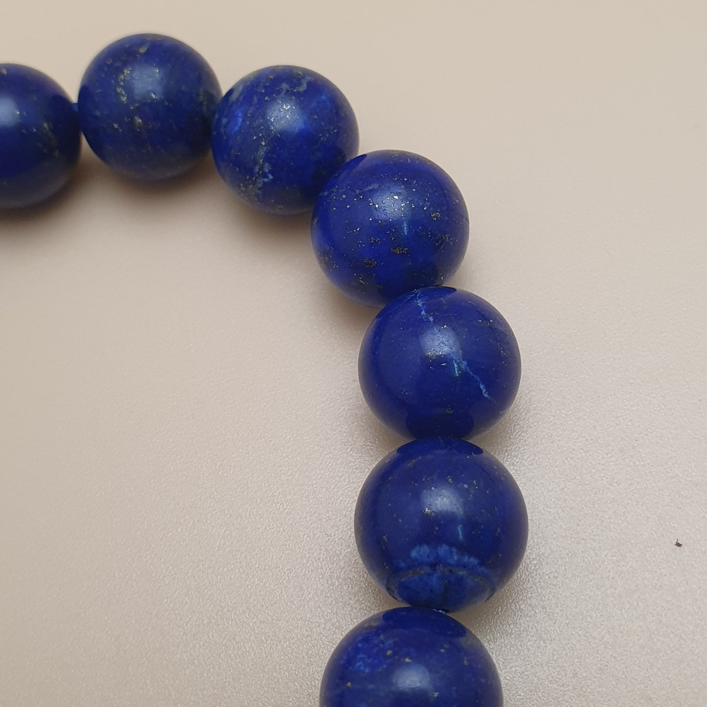 Lapislazuli Armband poliert 11mm Edelsteinperlen
