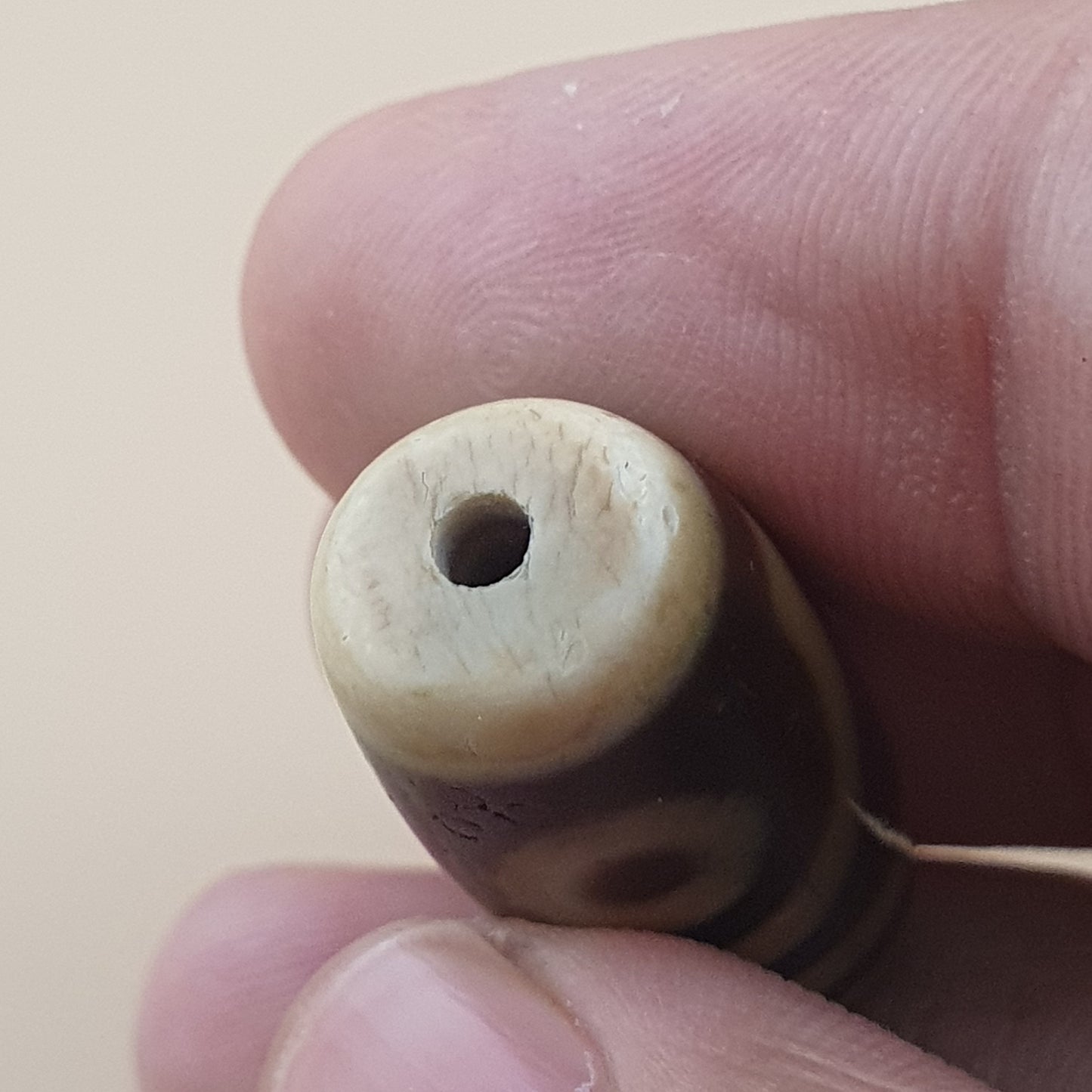 Vintage Himalayan Tibetan 2 Eyes Agate Dzi Bead Amulet