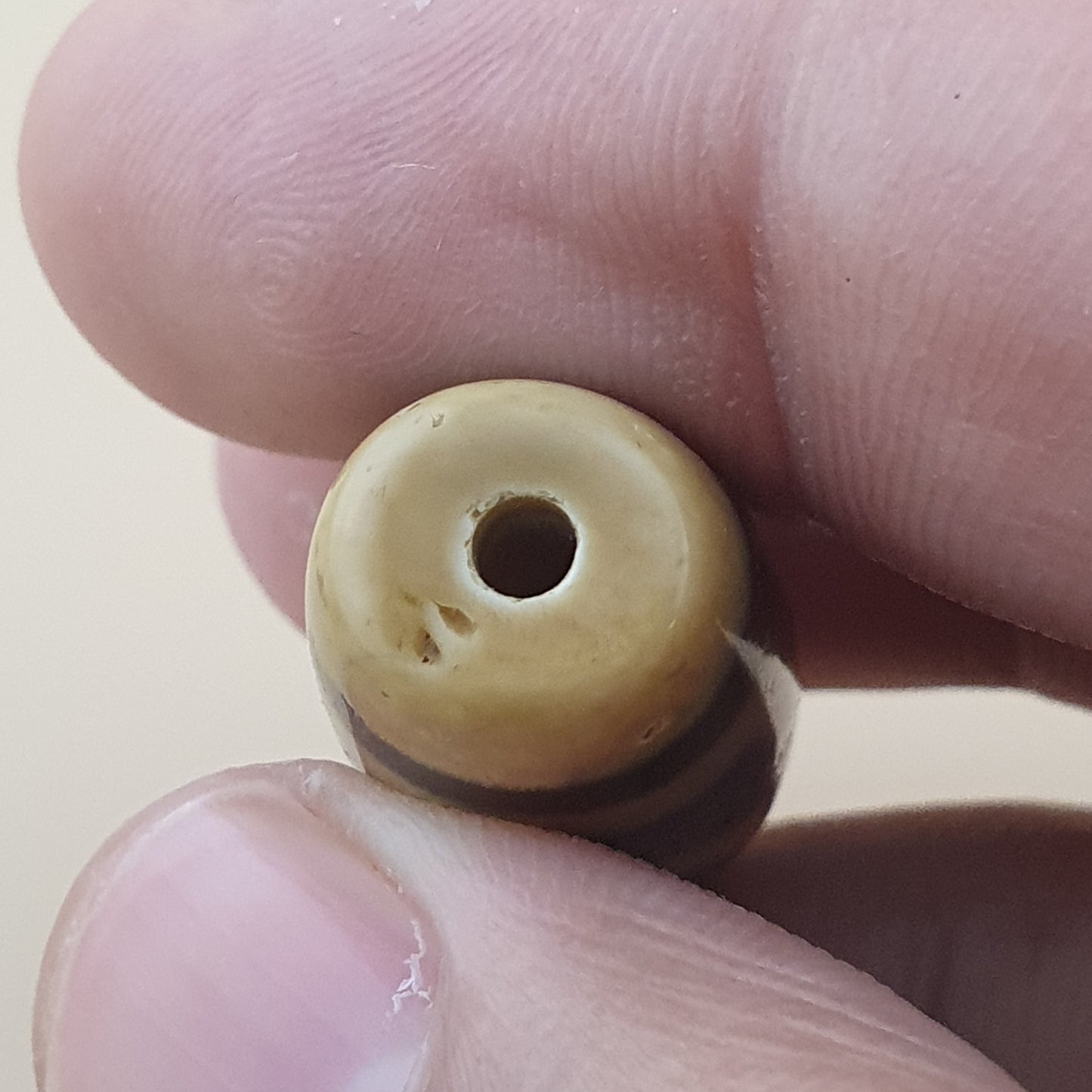 Vintage Himalayan Tibetan 2 Eyes Agate Dzi Bead Amulet
