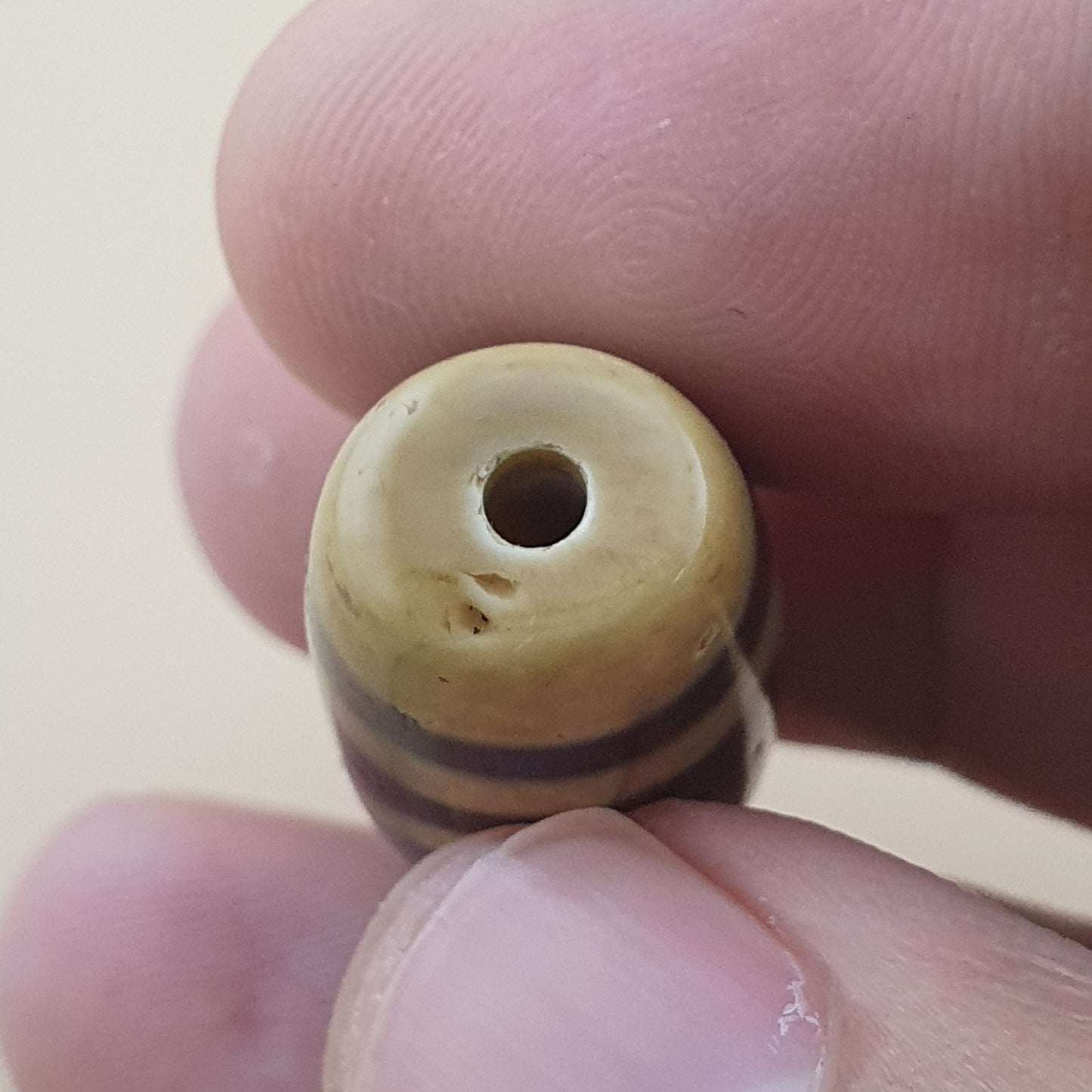 Vintage Himalayan Tibetan 2 Eyes Agate Dzi Bead Amulet
